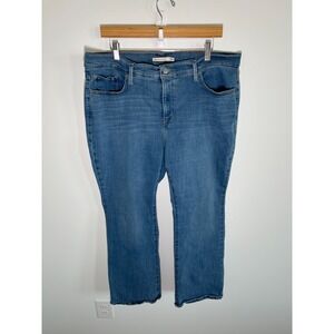 Levis 315 Jeans Womens 18W Blue Shaping Bootcut Mid Rise Medium Wash Stretch